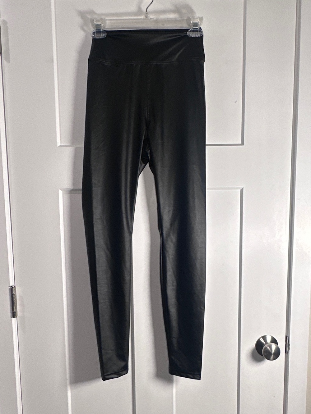 aerie Black Faux-Leather Womens Leggings NWOT